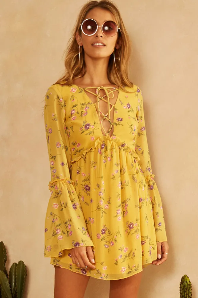 Tilda Dress Mustard