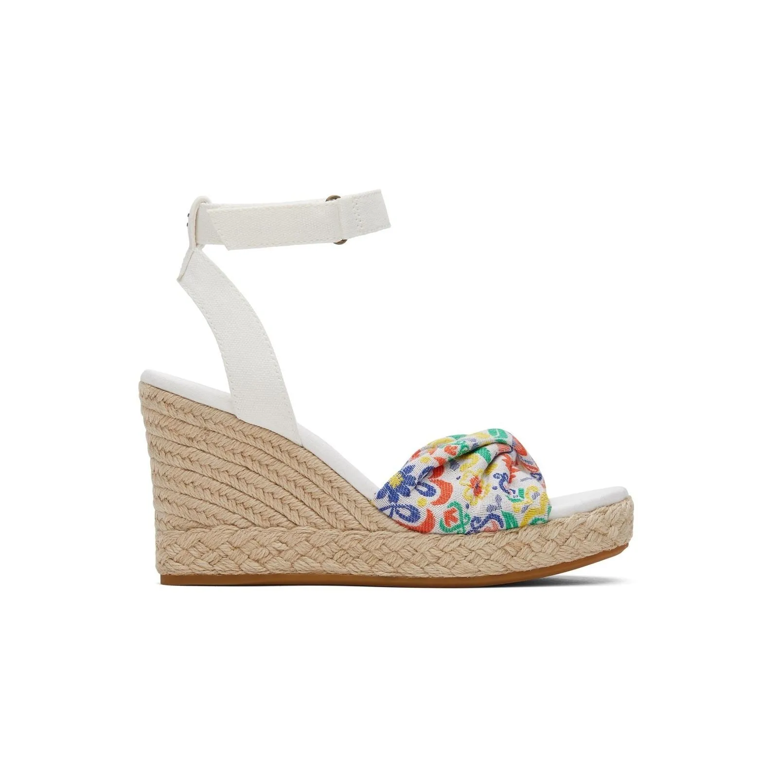 TOMS Marisela Polyester Women's White Wedges