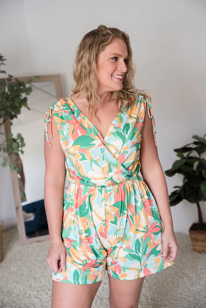 Tropical Waves Romper [Online Exclusive]