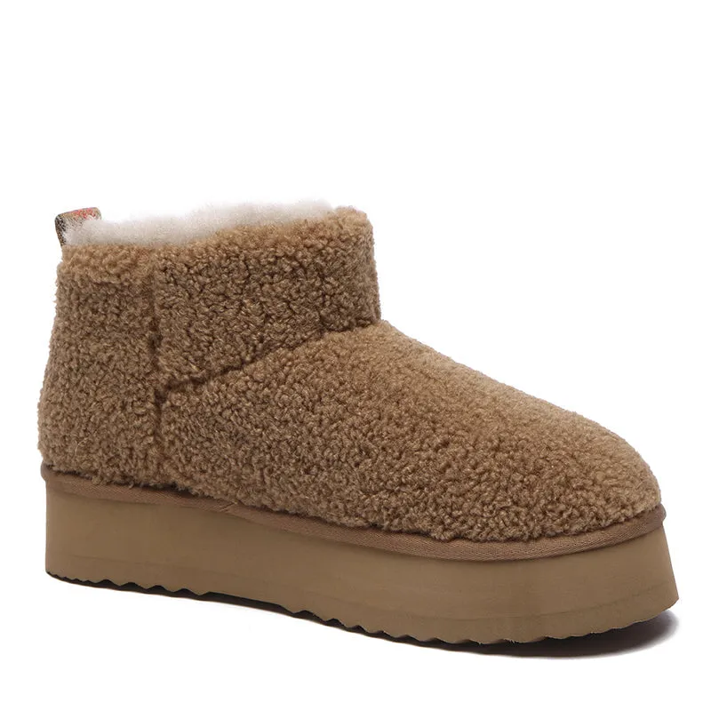 ULTIMATE Sheepskin Comfy Boots Platform