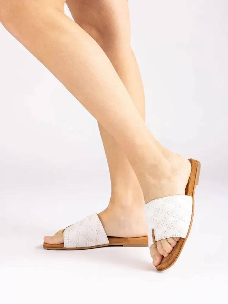 Unisa Cartum Sandals White