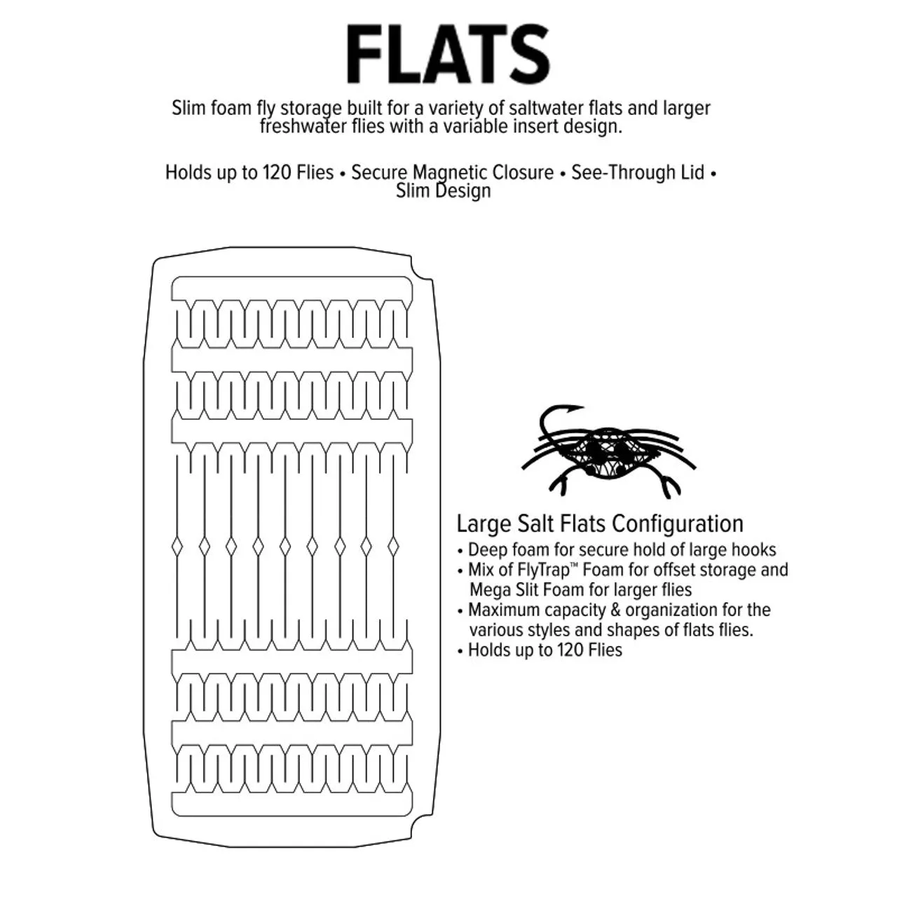 UPG Foam Salt Flats Fly Box