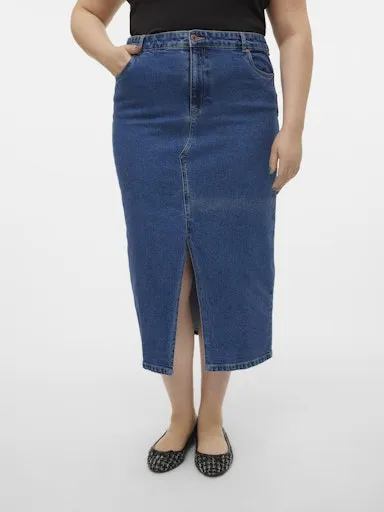 Vero Moda Curve Veri Denim Skirt