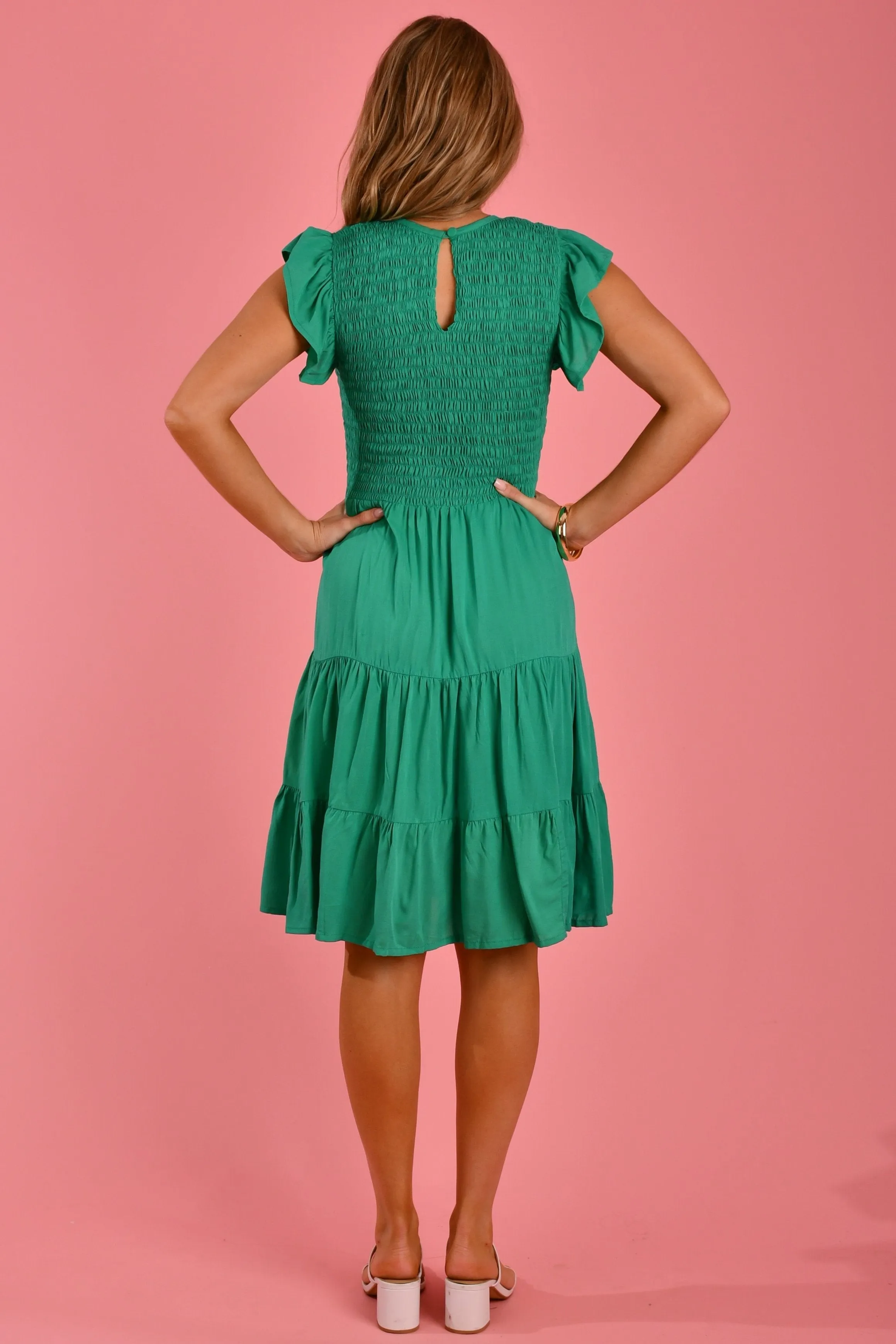 VGLD125 - MRS SIPPI DRESS - CHRISTMAS JADE