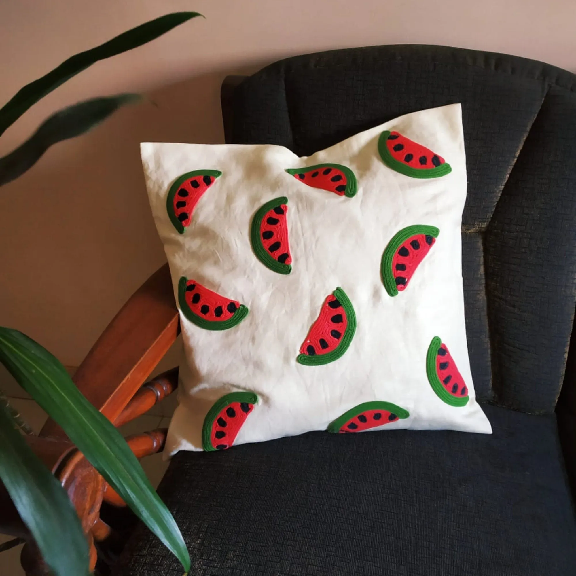 Watermelon Pillow, Wedge Pillow, Fruit Throw Pillow Cover for kids Room, Watermelon Wedge Pillow for kids Birthday Party, Summer Party ideas