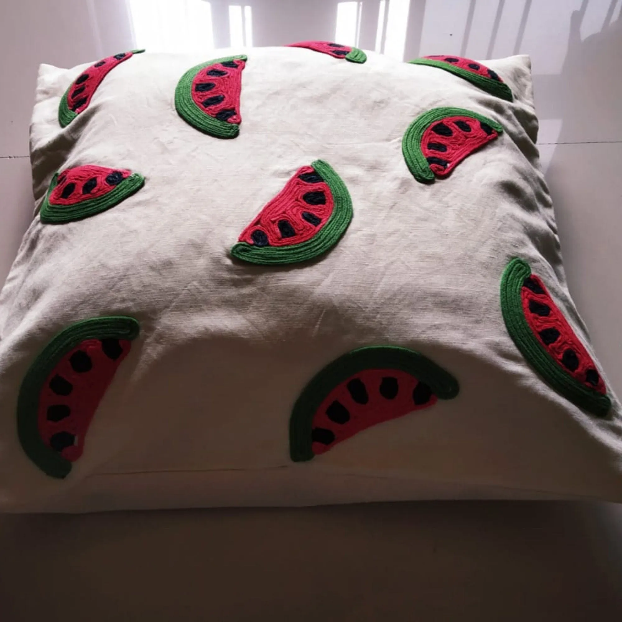 Watermelon Pillow, Wedge Pillow, Fruit Throw Pillow Cover for kids Room, Watermelon Wedge Pillow for kids Birthday Party, Summer Party ideas