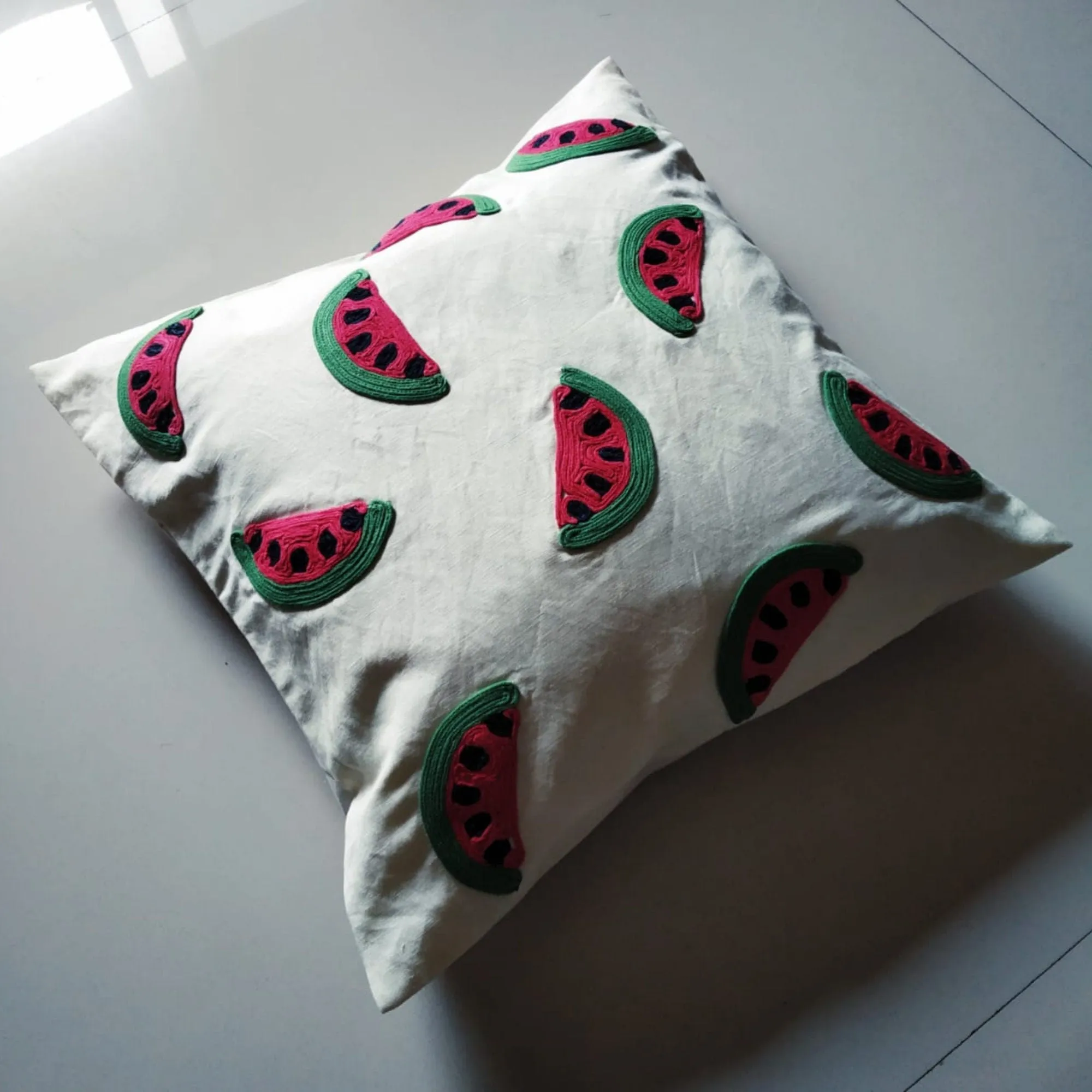 Watermelon Pillow, Wedge Pillow, Fruit Throw Pillow Cover for kids Room, Watermelon Wedge Pillow for kids Birthday Party, Summer Party ideas