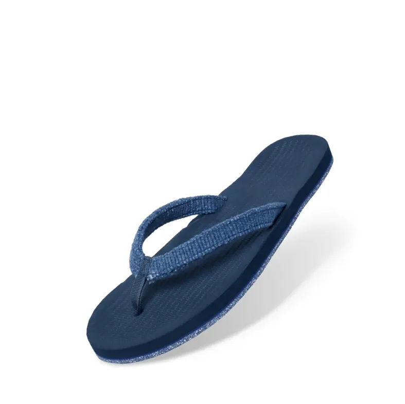 Women's Flip Flops Recycled Pable Straps - Indigo/Shore