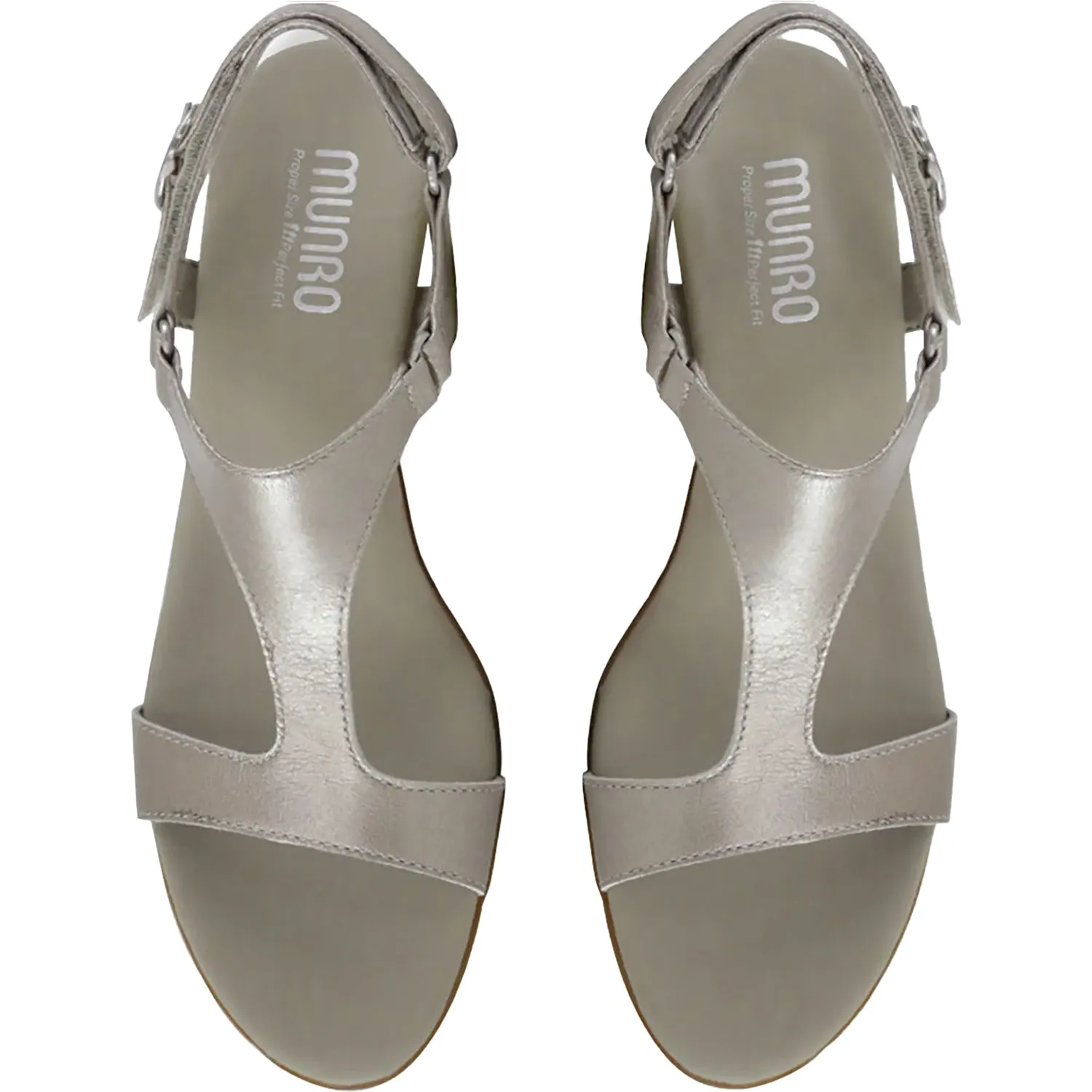 Women's Munro Marta Taupe Metallic Leather