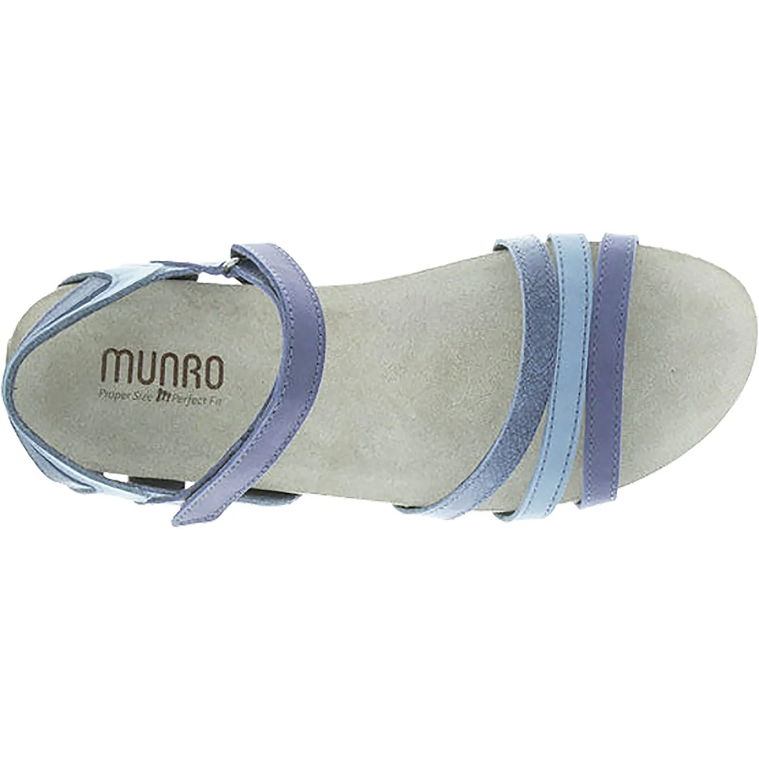 Women's Munro Summer Blue Combo Leather