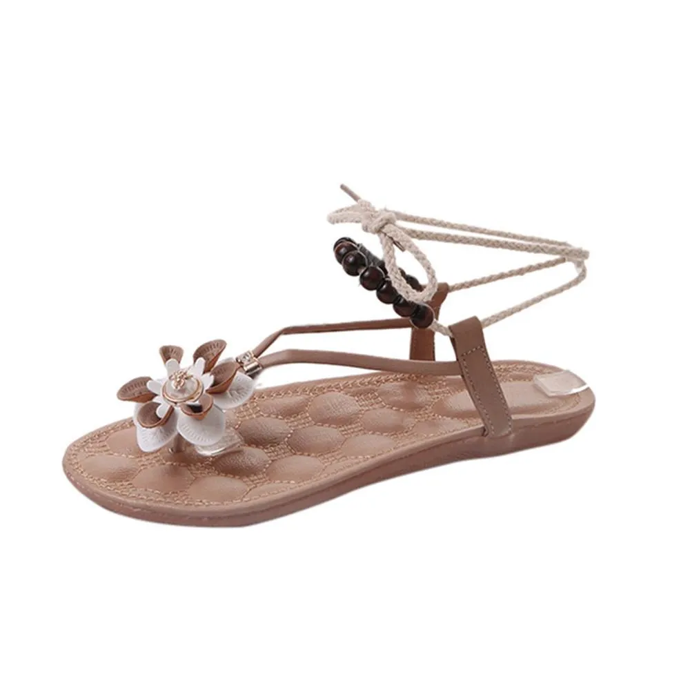 Womens Summer Floral Sandals