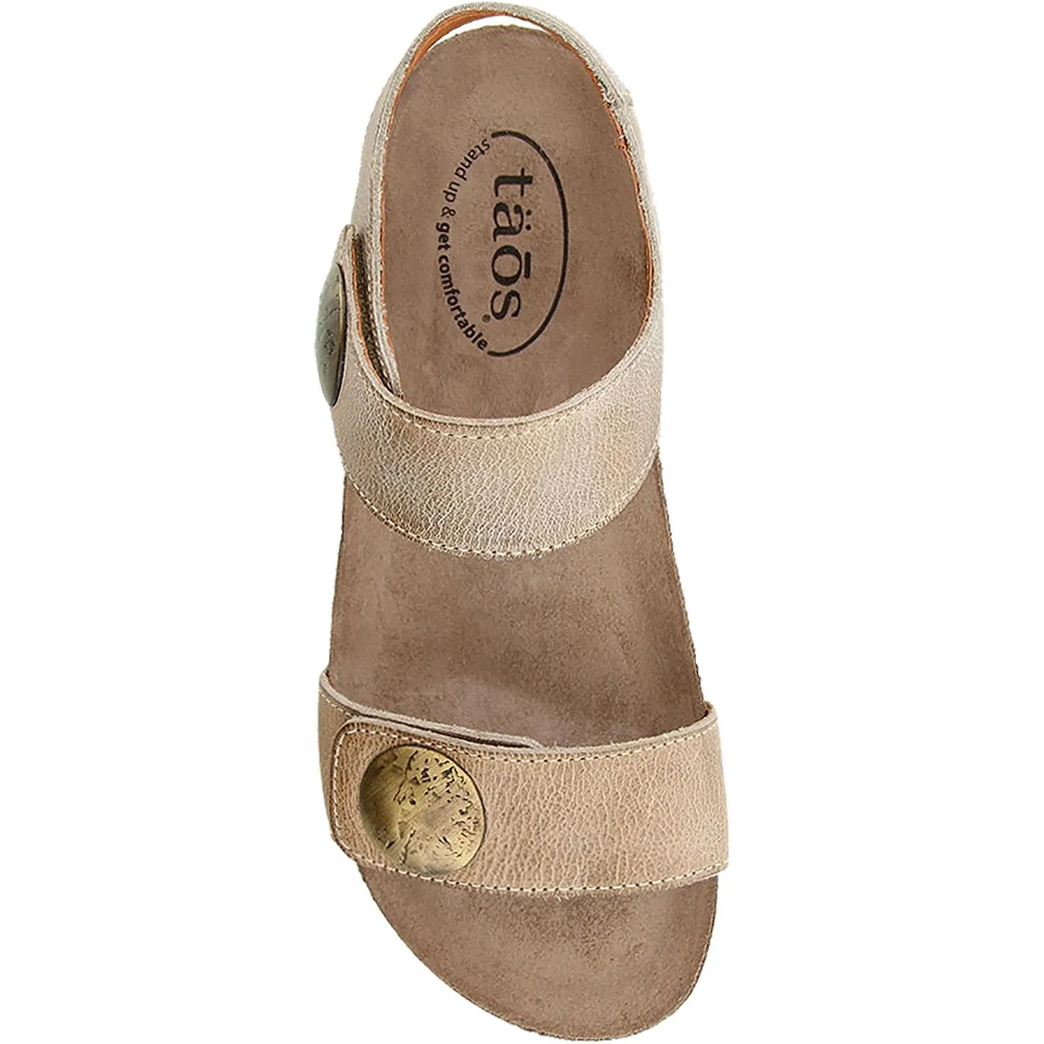 Women's Taos Luckie Taupe Leather