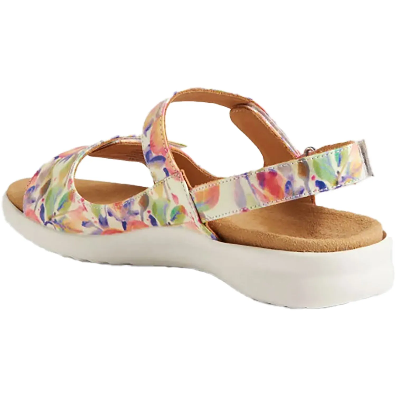 Women's Ziera Benji Orange Floral Leather