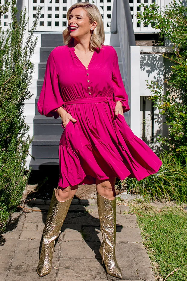 Zale Magenta Dress